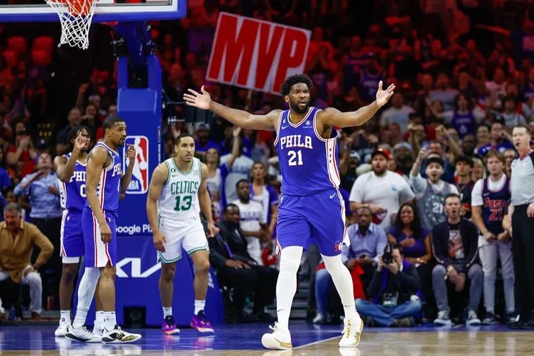 Joel Embiid and the Sixers will be underdogs Sunday in Game 7 against the Celtics.