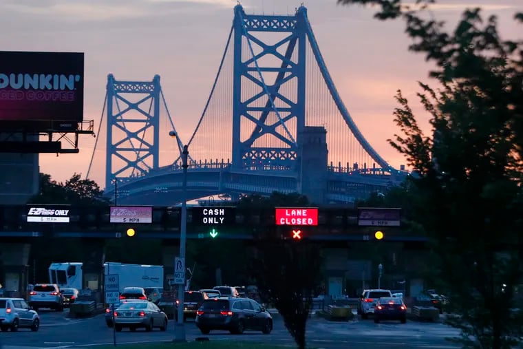 The Delaware River Port Authority operates the Ben Franklin Bridge, pictured in 2020.