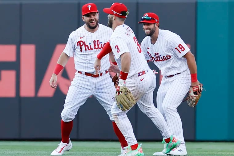 See Bryce Harper and Kids Wear Matching Jackets After Phillies Win