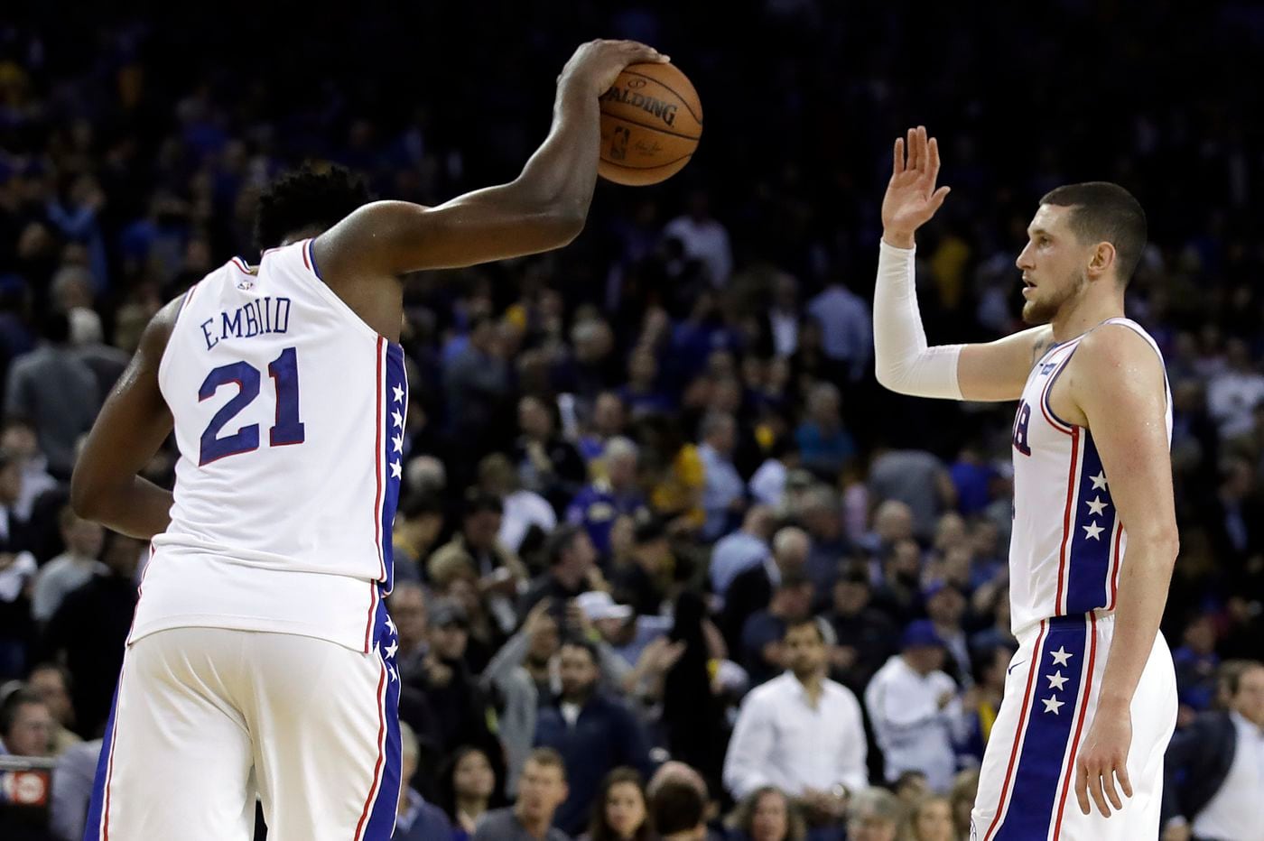 Sixers Beat Warriors Behind All Stars Joel Embiid Ben Simmons