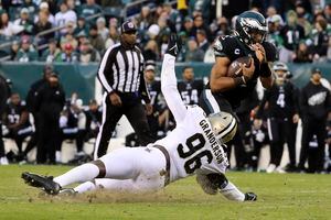 Jalen Hurts Scores 3 Rushing TDs As Philadelphia Eagles Beat New Orleans  Saints, 40-29 - CBS Philadelphia