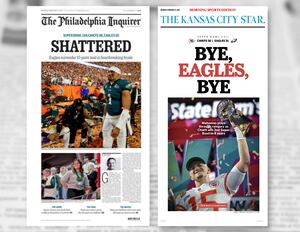 Eagles' Super Bowl win celebrated on newspaper front pages - Sports  Illustrated