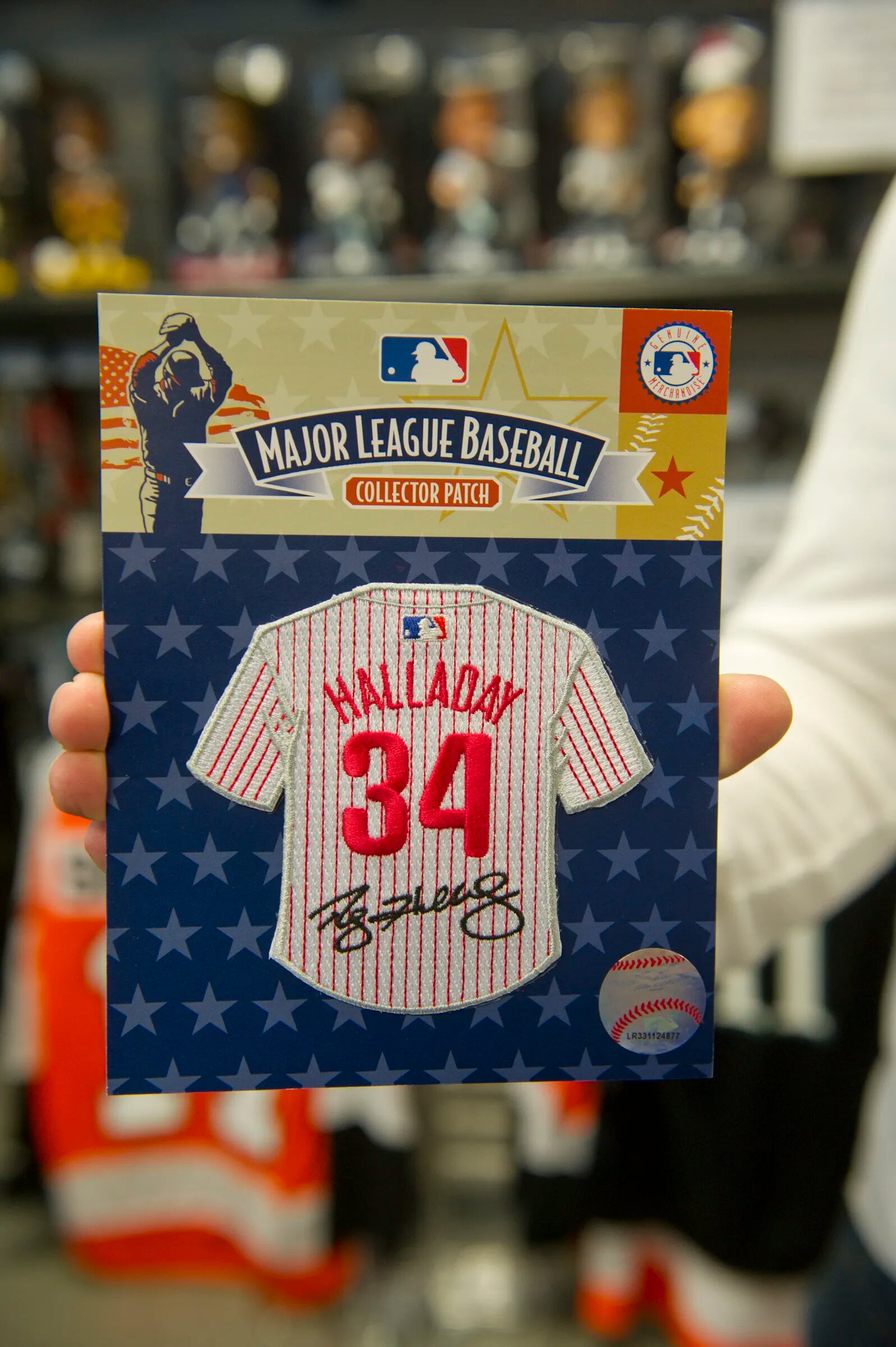 Roy Halladay Patch 34 Memorial Patch for Baseball Jersey 