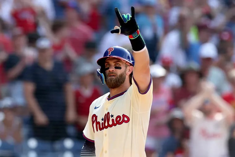 Phillies first baseman Bryce Harper posted a 1.166 OPS in June.