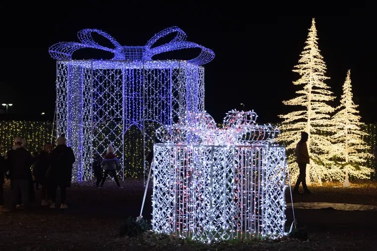 Tinseltown is a holiday display of lights and activities at FDR Park in South Philadelphia.