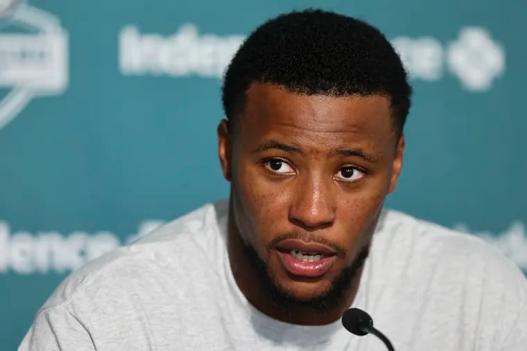 Running back Saquon Barkley is the fourth-highest-paid running back in the NFL in terms of annual salary. And after six seasons with the New York Giants, he's ready to do whatever it takes to win with the Eagles.