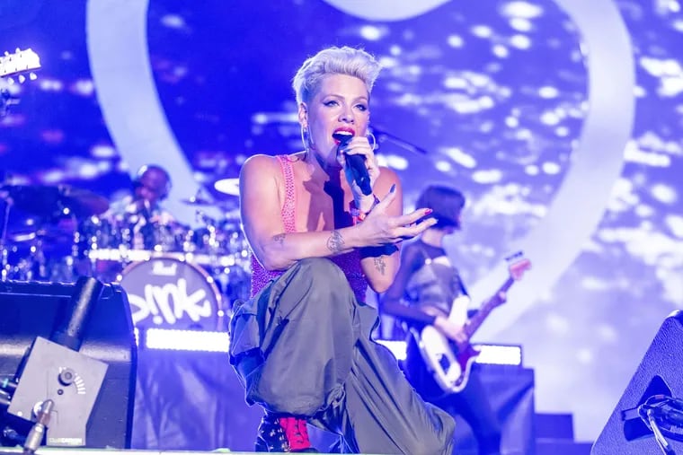 Pink's "Summer Carnival" tour, with Brandi Carlile, Grouplove, and KidCutUp, comes to Citizens Bank Park on Monday and Tuesday.