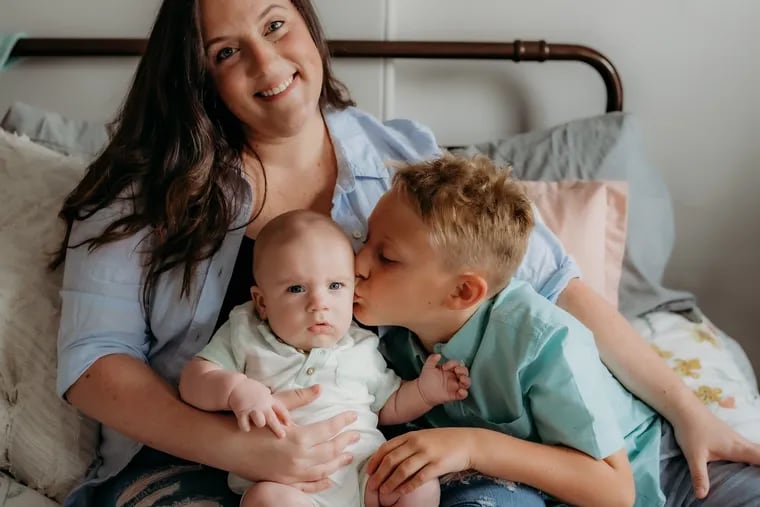 Brianna with sons Malcolm (left) and Bryce.