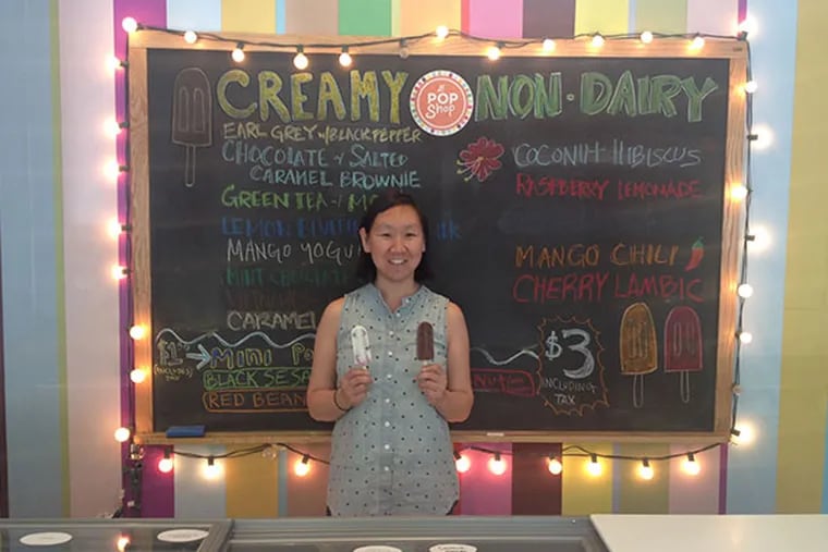 Jeanne Chang of Lil' Pop Shop in West Philly makes gourmet Popsicles. (Michael Hinkelman / Daily News Staff)