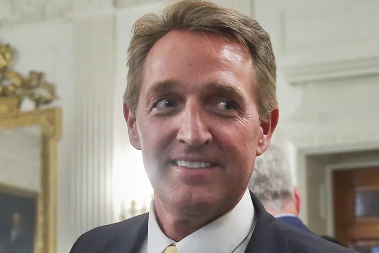 Sen. Jeff Flake, R-Ariz., has mostly sided with President Trump in Senate votes.