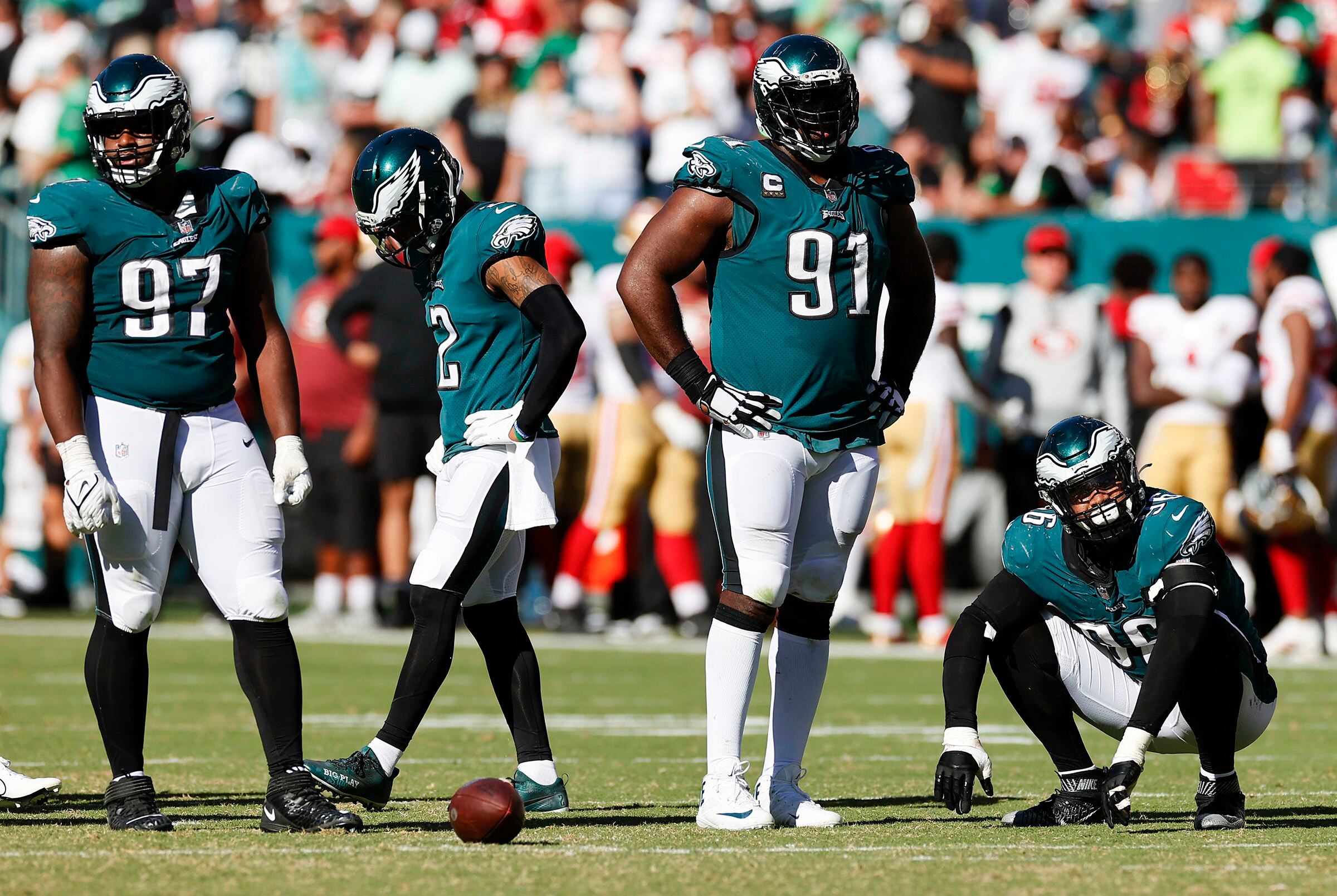 Eagles defense held up against 49ers, but a few costly penalties 'sucked  the air out of' them