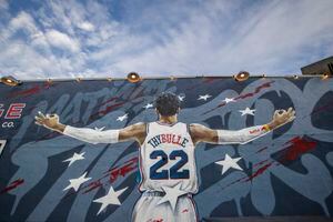 Matisse Thybulle goodbye to Philadelphia: spray-painted his own mural as a  heartfelt goodbye  in 2023