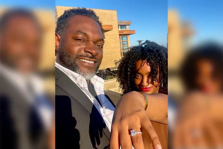 Nearly two years after Dave Lesley went on "Kendra G Singles Live," an online dating show, New Jersey attorney Destiney Wilson reached out. Now the couple are tying the knot.