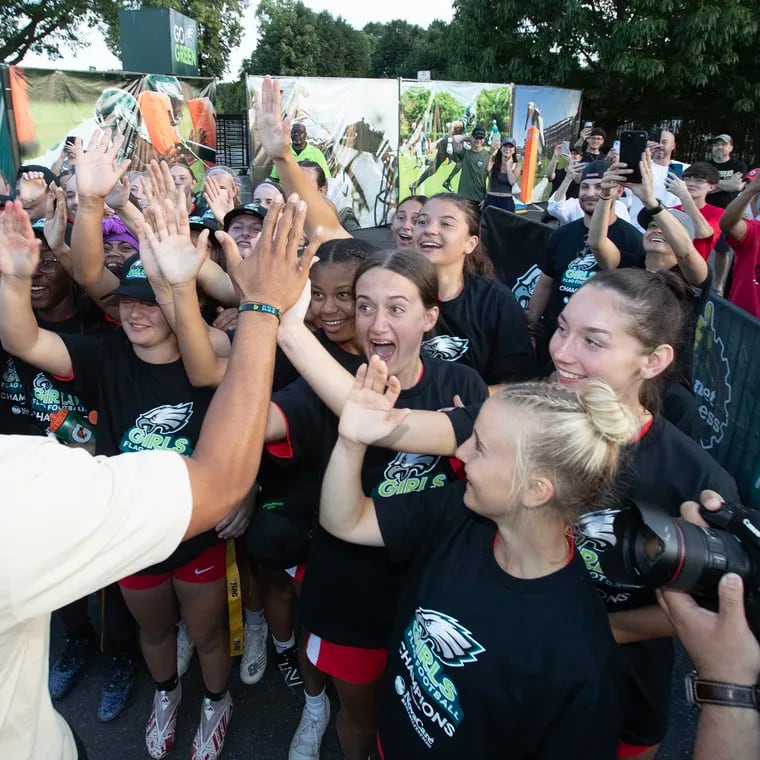 The Eagles have supported the emergence of girls' flag football by offering a league to local high schools. Now, the sport has been sanctioned by the PIAA.