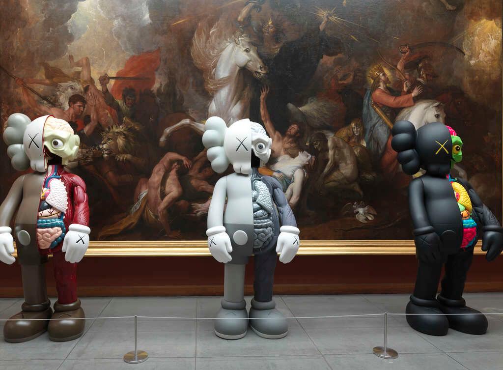 KAWS' cartoon sculptures echo classical works at Pa. Academy of Fine Arts -  WHYY