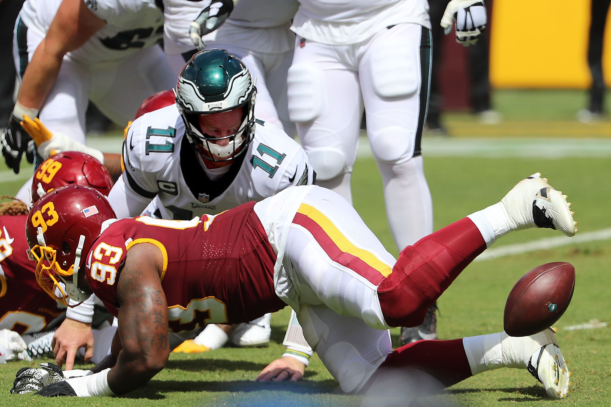 Washington gets 8 sacks, rallies for 27-17 win over Eagles - WHYY