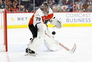 UNREAL SAVE! Carter Hart makes save of the year candidate vs. Vegas – NBC  Sports Philadelphia