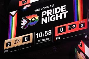 Bean on Pride Night in Philly, 08/29/2016