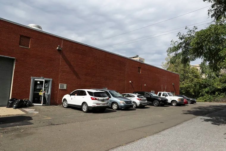 The East Falls warehouse where Philadelphia's voting machines are stored. On Wednesday, The Inquirer reported that a laptop and several memory sticks used to program voting machines were stolen.
