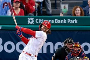 Attaboy! Bryce Harper adds to his legend with two homers, pushes