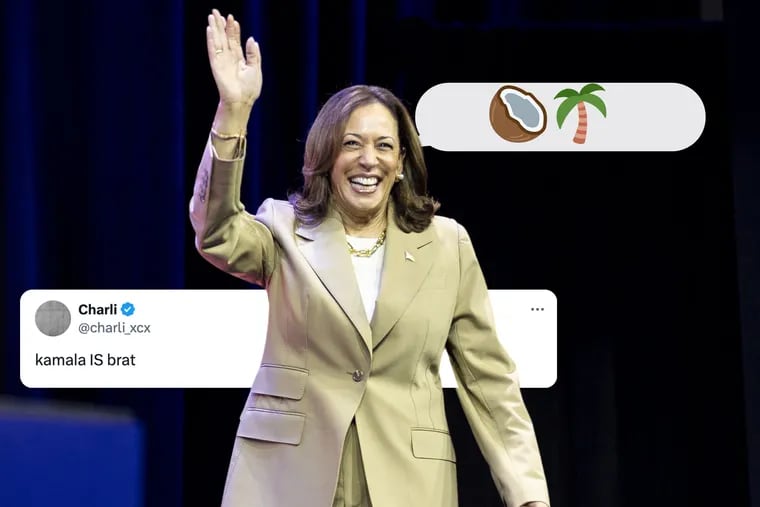 Kamala Harris memes are taking off following the vice president's announcement that she would seek the top seat. We explain the "coconut tree," Charli XCX "brat" references, and more.