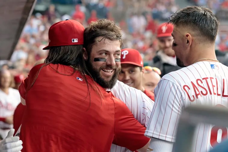 Phillies' Nick Castellanos has given rookie Weston Wilson a place