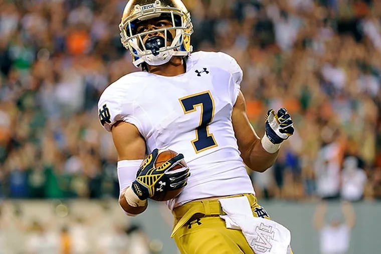 Notre Dame wide receiver Will Fuller was a star at Roman Catholic High School. (Rich Barnes/USA Today Sports)