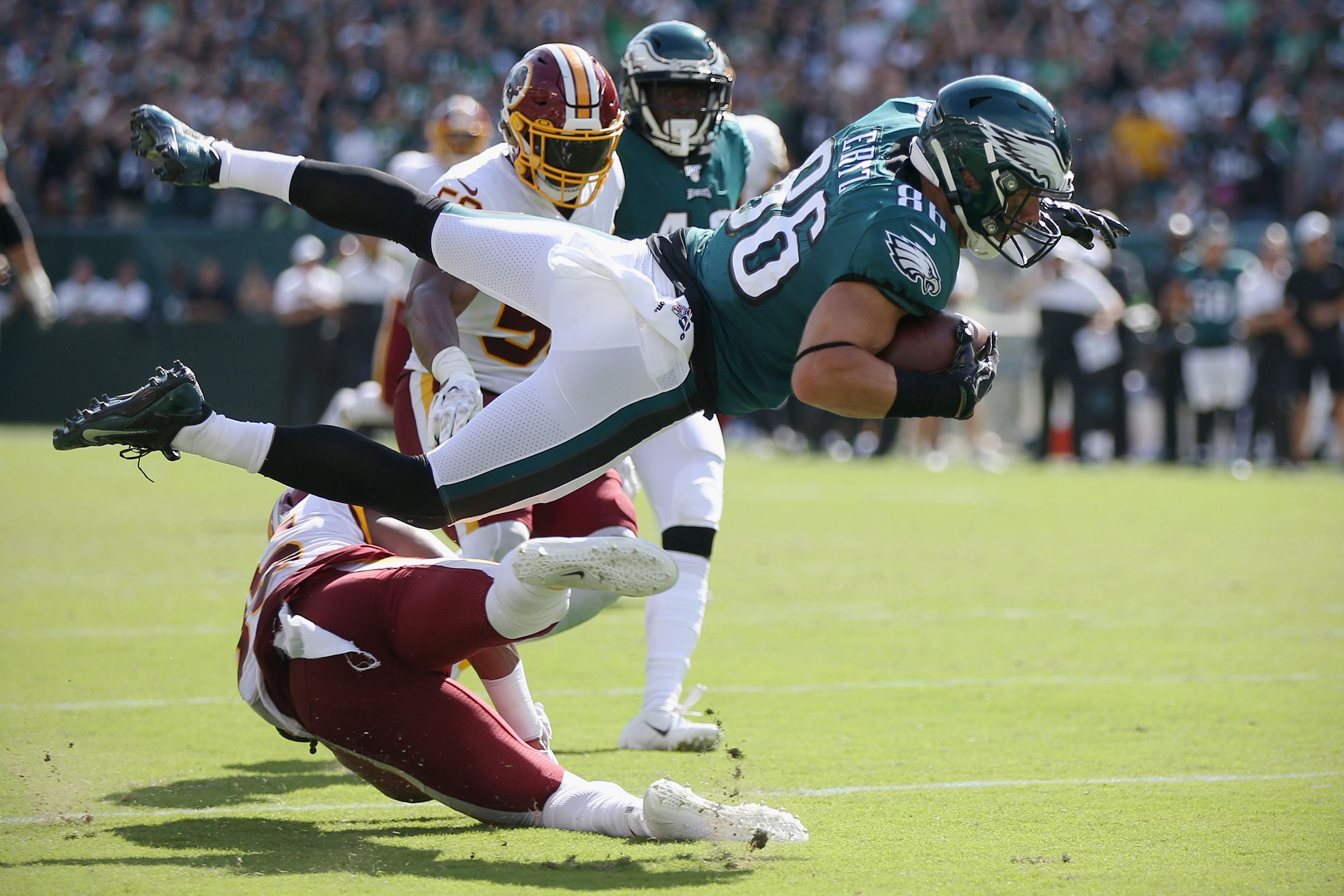 Replay: Two TDs each for DJax, Jeffery as Eagles beat Redskins, 32-27 –  Daily Local