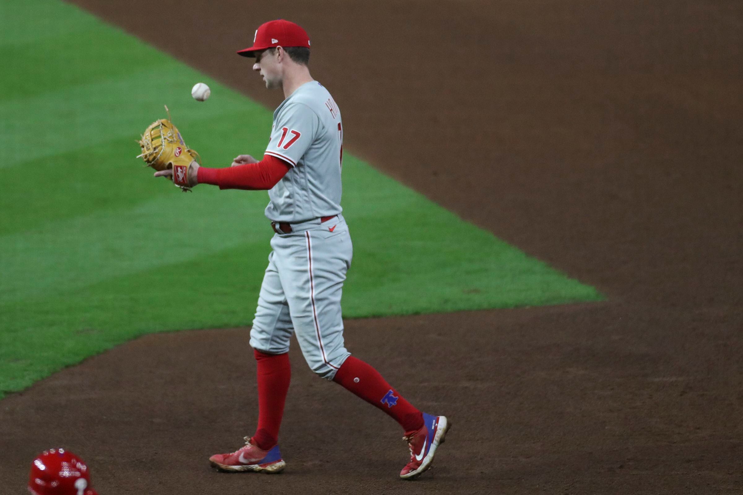 Nick Castellanos says he fought back tears when Rhys Hoskins threw out  ceremonial first pitch “He is Philadelphia” Rhys is heading to…