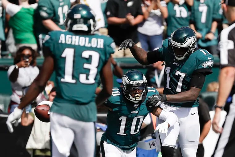 The Eagles' receiving talent on paper heading into the season never translated to the field.
