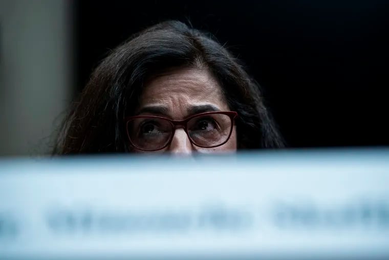 Columbia president Minouche Shafik testifies before Congress in April. After her resignation, her critics on the right and the left are both taking victory laps, Jonathan Zimmerman writes.