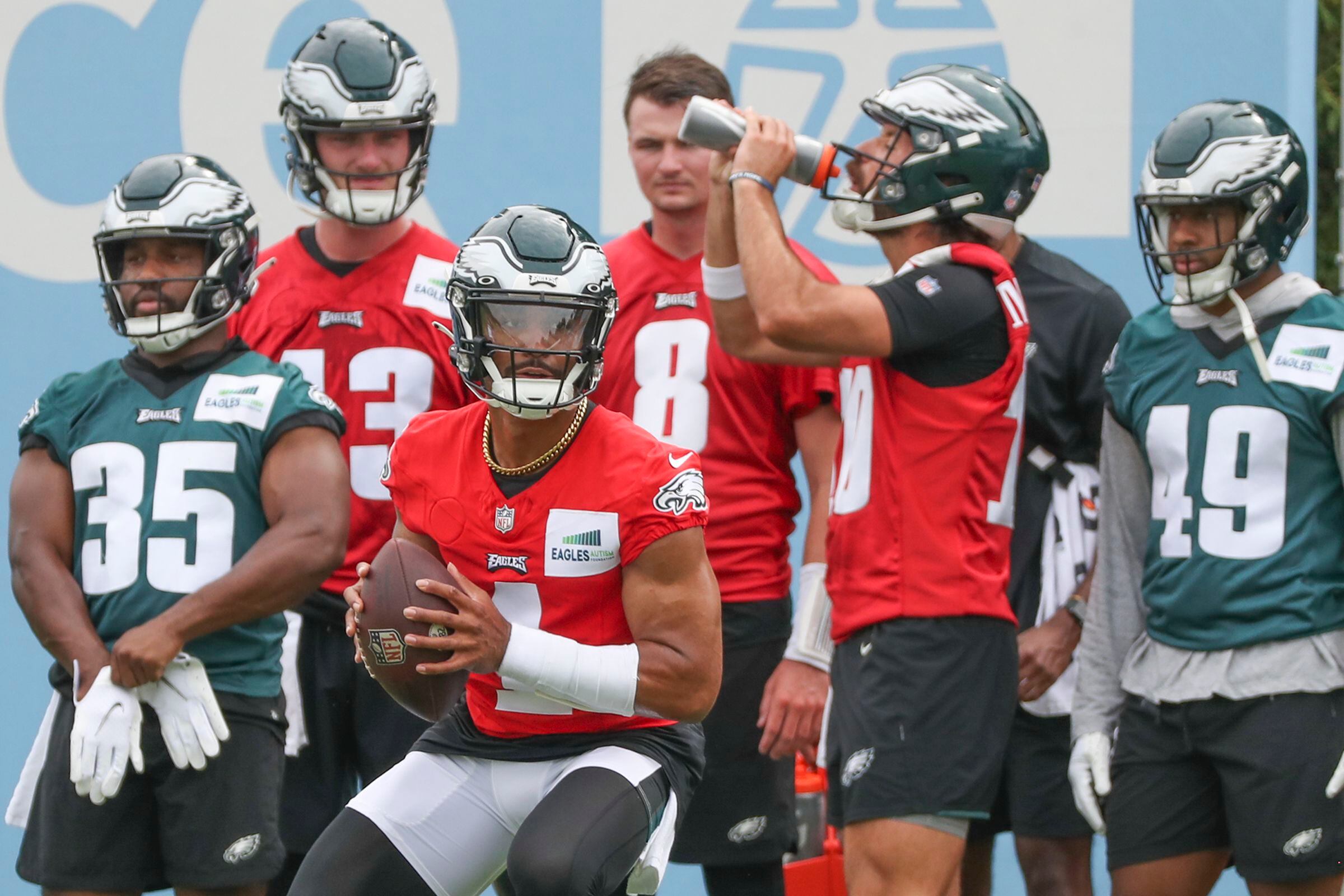 The Philadelphia Eagles are in training camp, balancing rest and work
