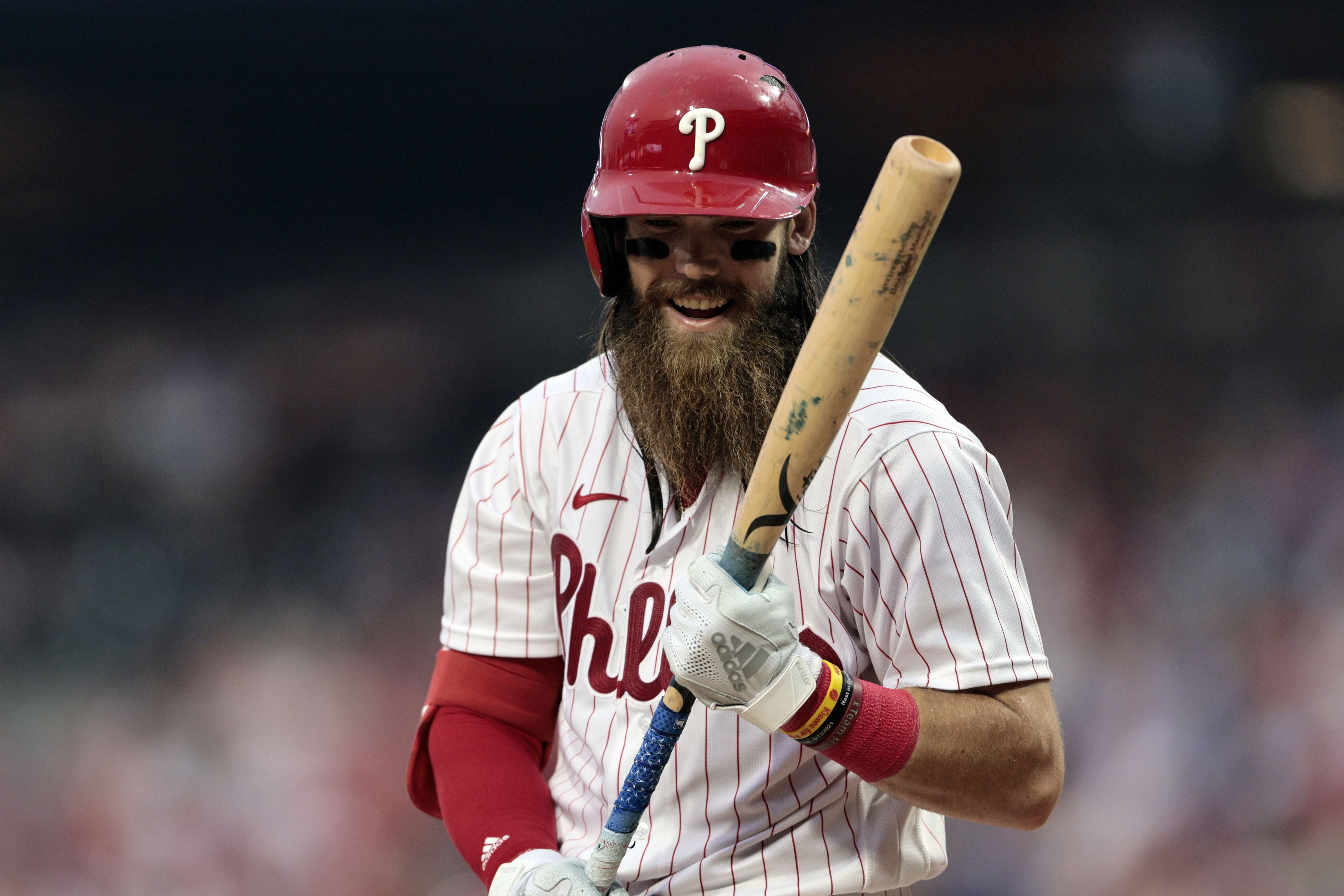 Why Brandon Marsh's hair always looks greasy during Phillies games