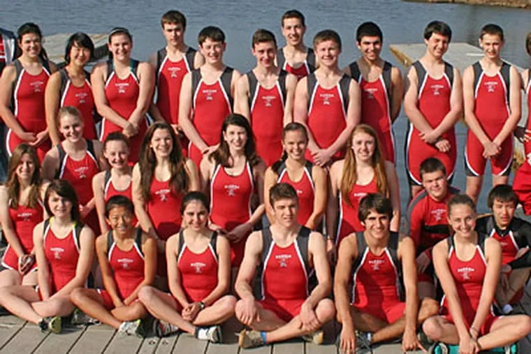 The Haddon Township crew team won eight gold medals and one silver
medal at the 2012 Garden State Scholastic Rowing Championship. (Handout)