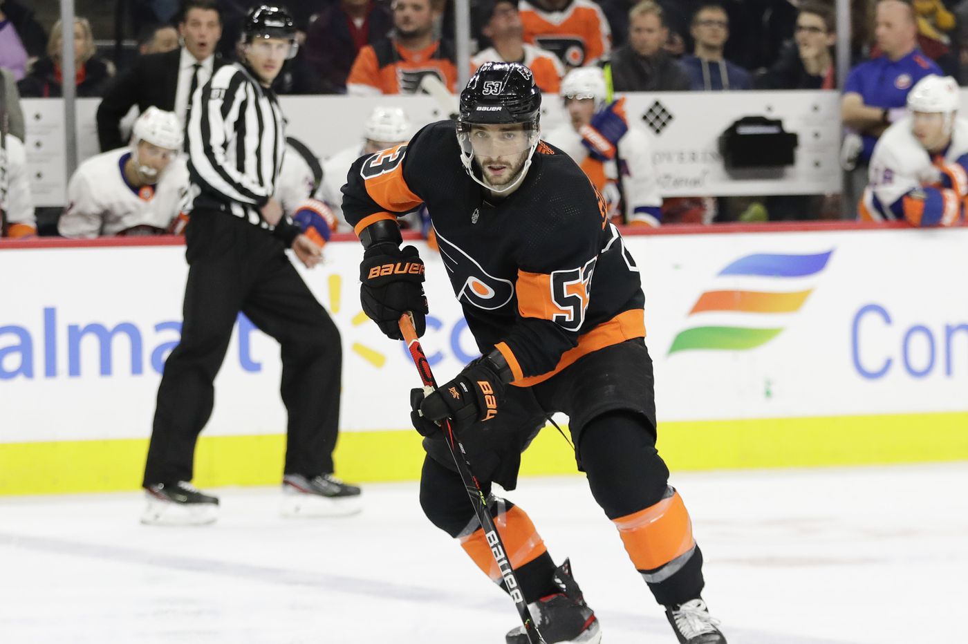 Flyers prospect Shayne Gostisbehere back on ice after injury