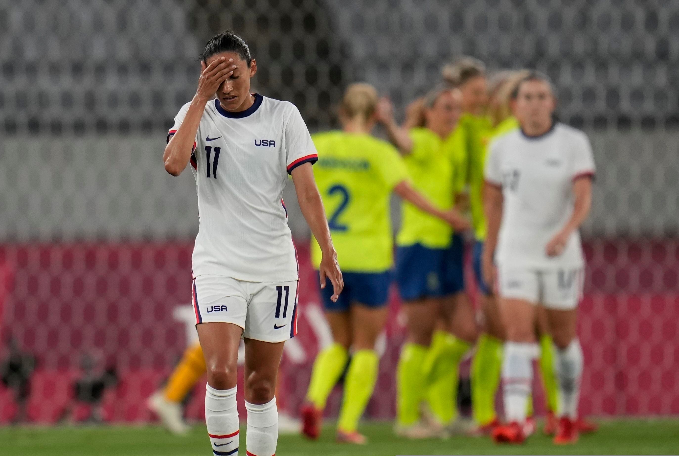 Usa Vs Sweden At Tokyo Olympics Uswnt Loses 3 0 With Goals By Stina Blackstenius And Lina Hurtig