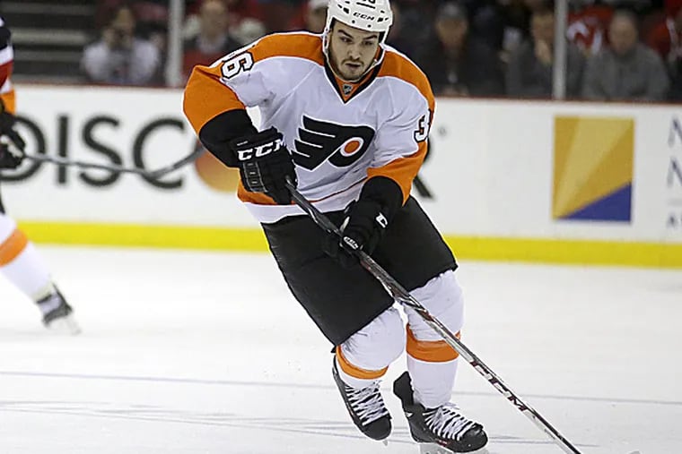 The Flyers' Zac Rinaldo. (Julio Cortez/AP)