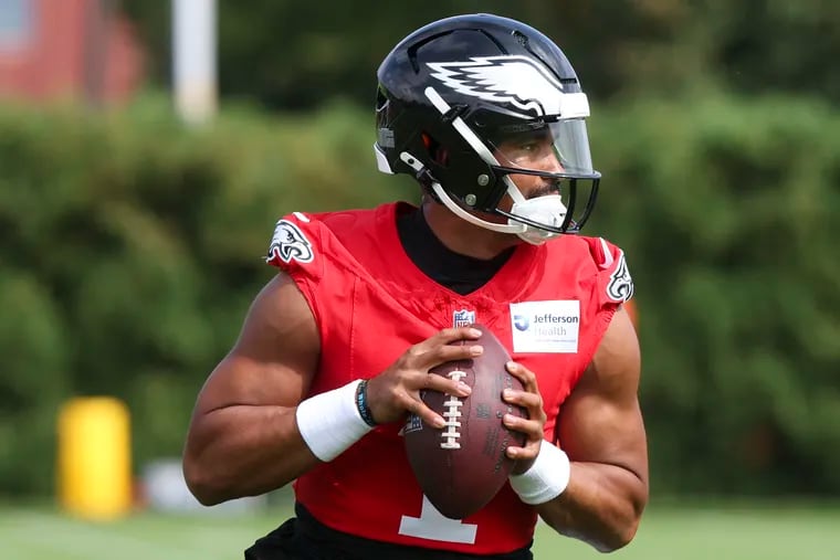 Eagles quarterback Jalen Hurts will have a tough task against a capable Green Bay front seven on Friday night.