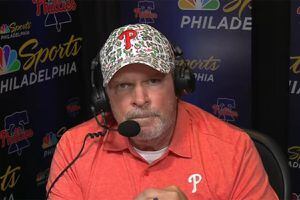 New Phillies broadcaster Kruk welcomed back at CBP, shows off trademark  humor