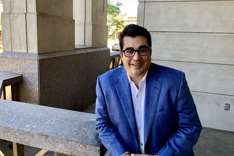 Chef Jose Garces outside U.S. Bankruptcy Court in Camden on May 23, 2018.