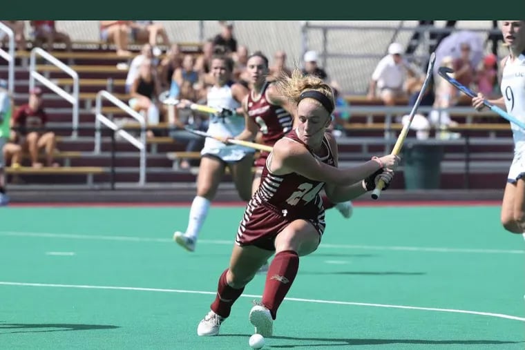 Margo Carlin, a Boston College field hockey player from Drexel Hill, is using her social media platforms to raise money and awareness for Covenant House.