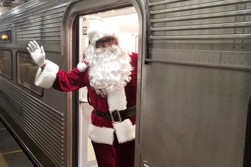 PATCO’s Santa advises riders — and reads their Tweets Kevin Riordan