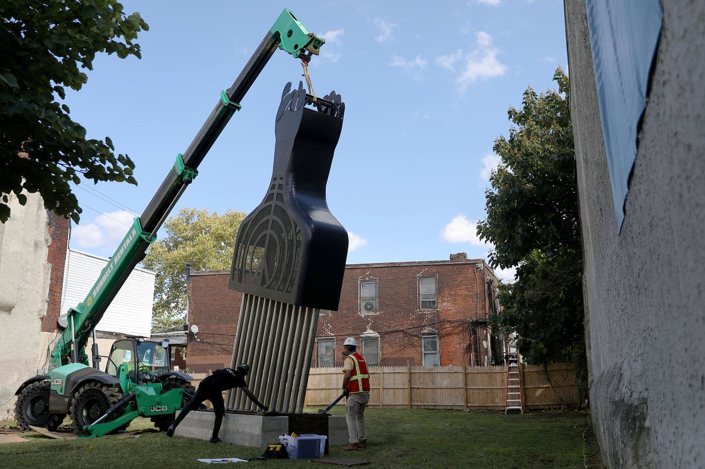 Hank Willis Thomas Has A New Afro Pick Sculpture In West Philly