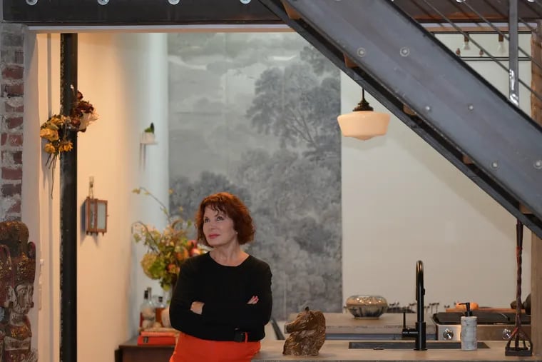 Petra Azar at her townhouse in Fishtown. It's one of five such homes carved out of a former Episcopal rectory on the 2100 block of East Firth Street.