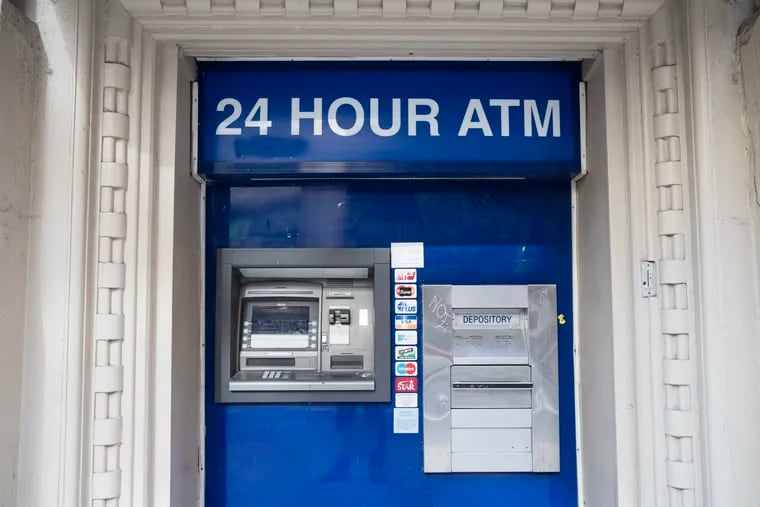 This 2018 file photo shows an ATM in Philadelphia, where a new study found ATM fees are among the lowest in the country.