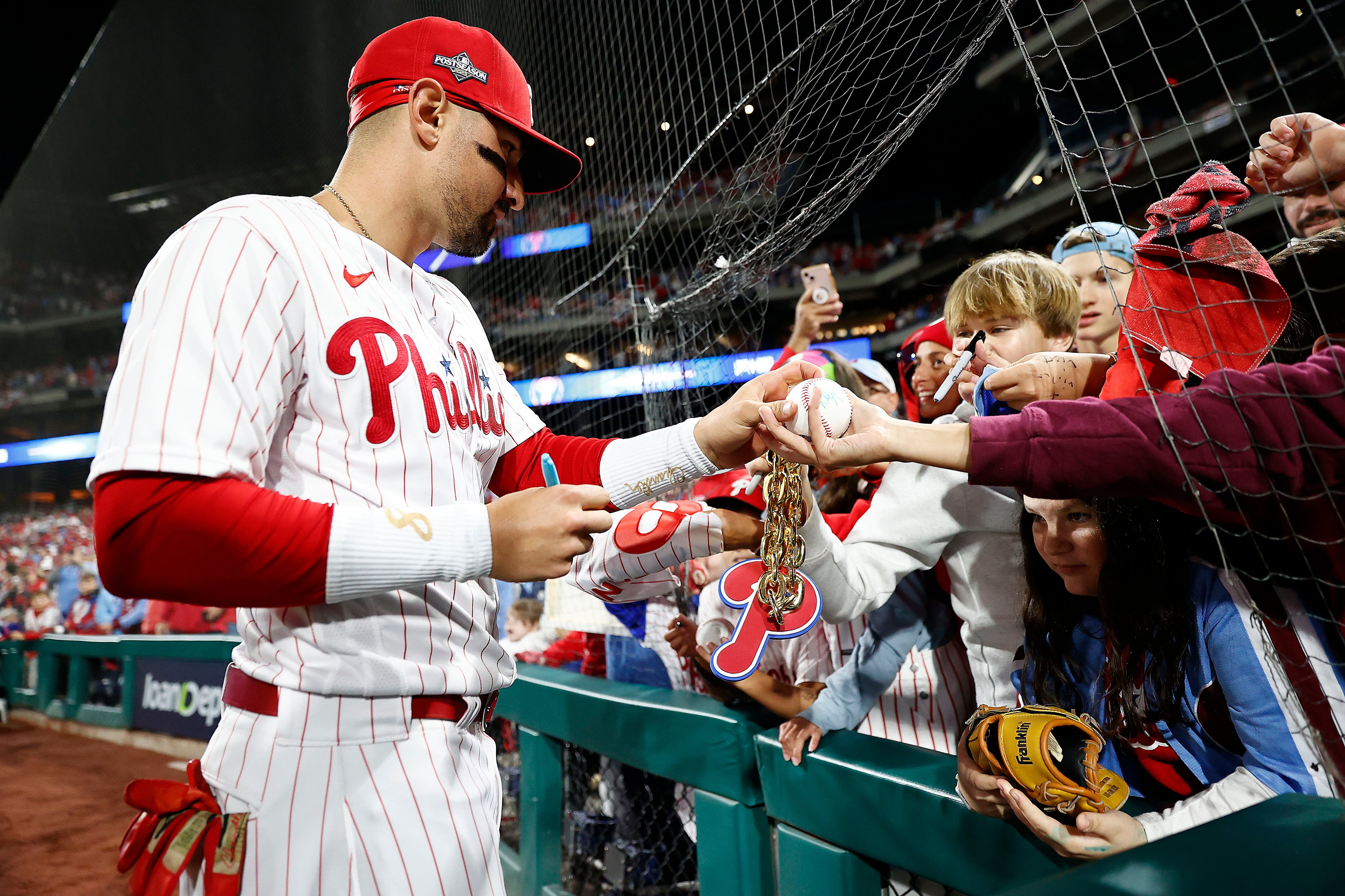 Aaron Nola records seven strikeouts in six innings in the Phillies' 10-0  win over the Diamondbacks in Game 2