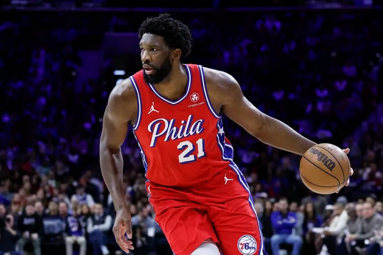 Sixers center Joel Embiid enters the Miami game on Christmas Day with a right ankle injury.