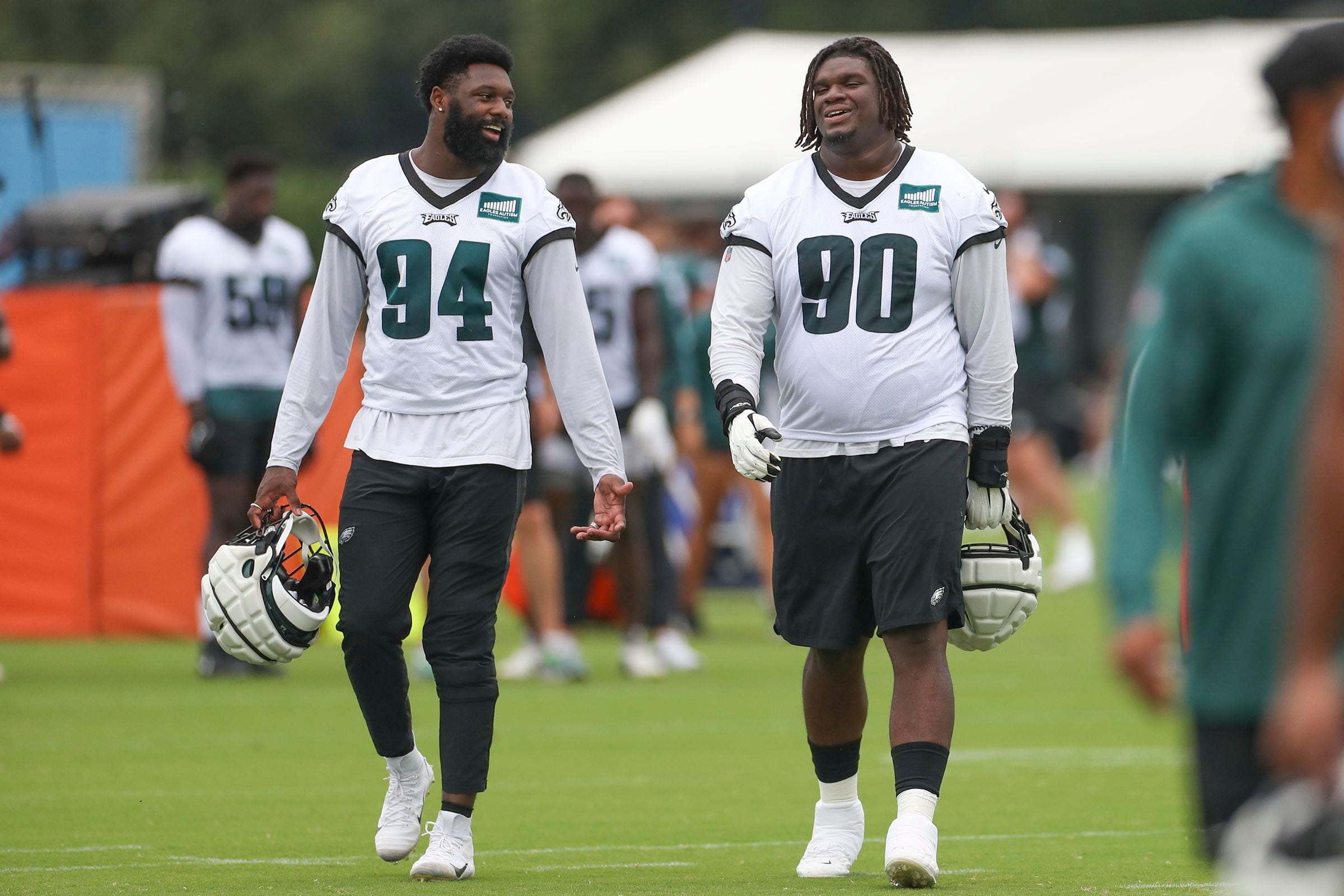 Josh Sweat sacks the Browns' Deshaun Watson in joint practice as the Eagles  DE grows into a veteran role