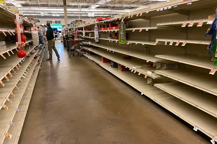 Photo of Grocery aisles at Walmart store food section