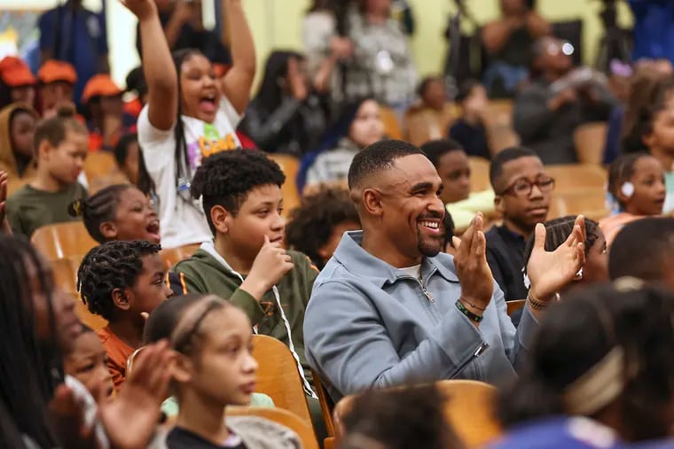 Eagles quarterback Jalen Hurts' new foundation aims to help youth and continue his work in Philly schools.